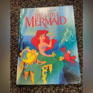 Vintage Disney Little Mermaid Hardcover Book